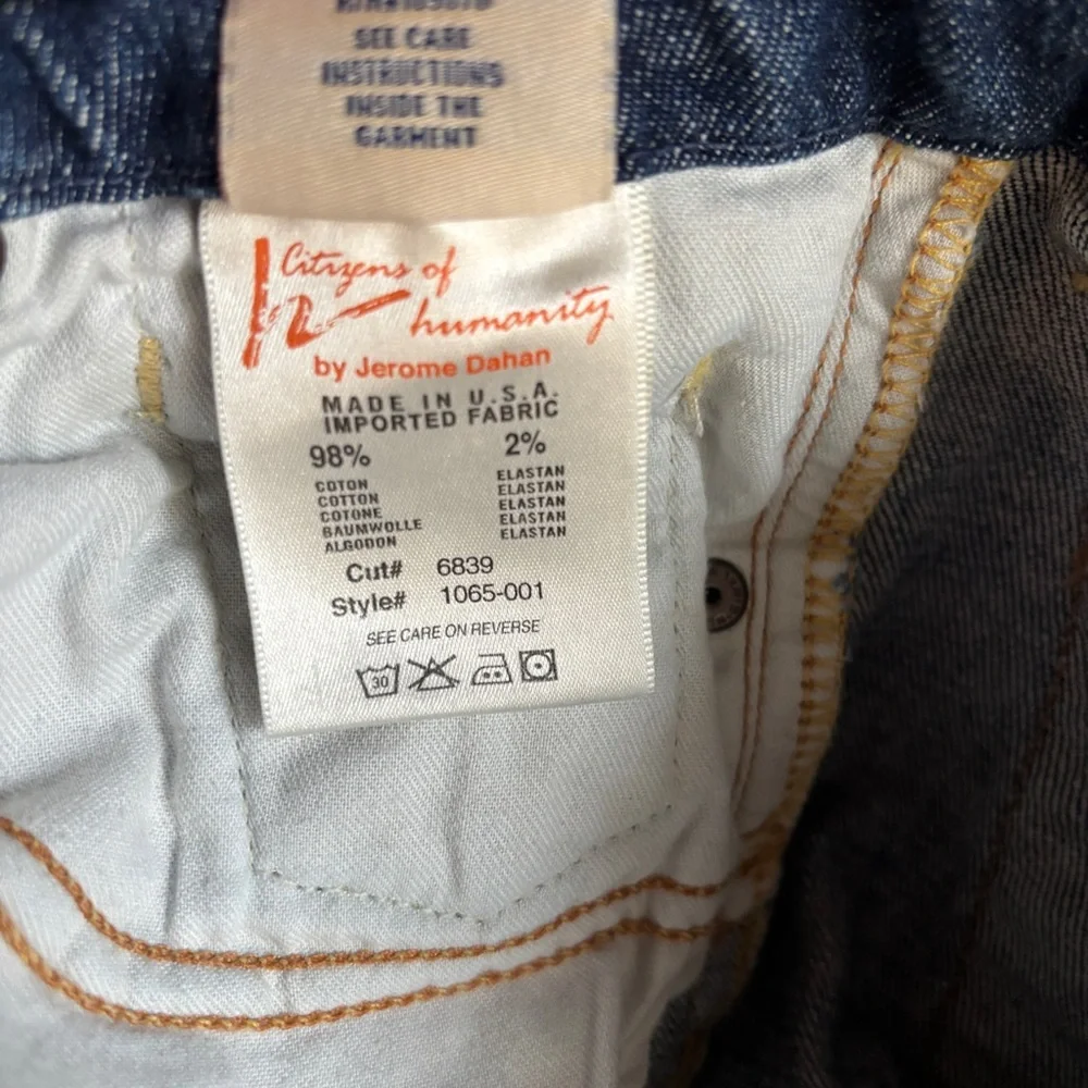 Citizens of Humanity Faye Low Rise Flare Jeans 28 Original Length Made in USA - Picture 9 of 13